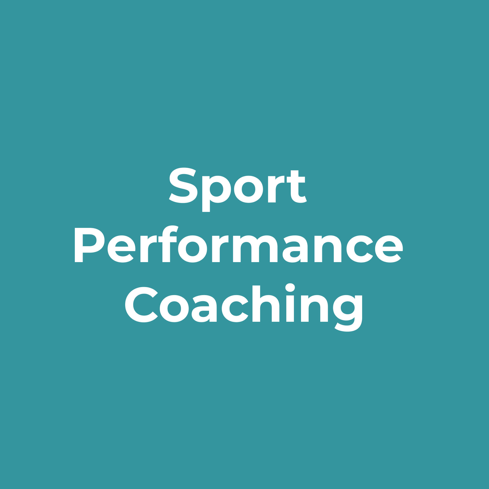 Performance Coaching